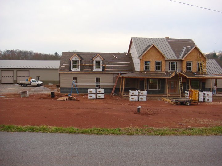 Ground Up Custom Home Front Progress